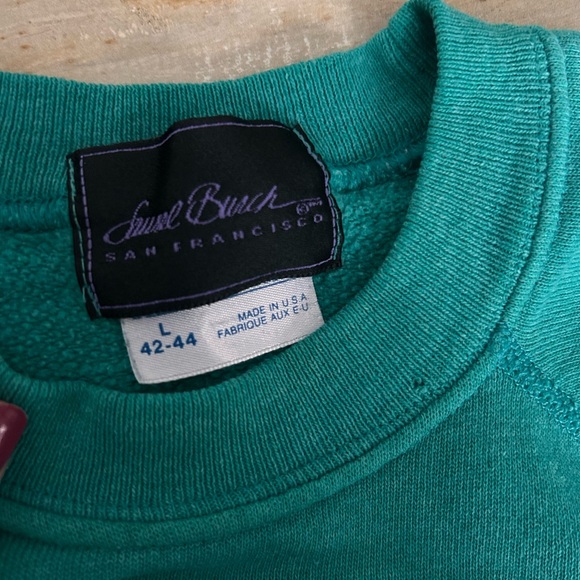 Vintage Laurel Burch feline friends made in USA 80s crewneck size medium - Picture 7 of 12